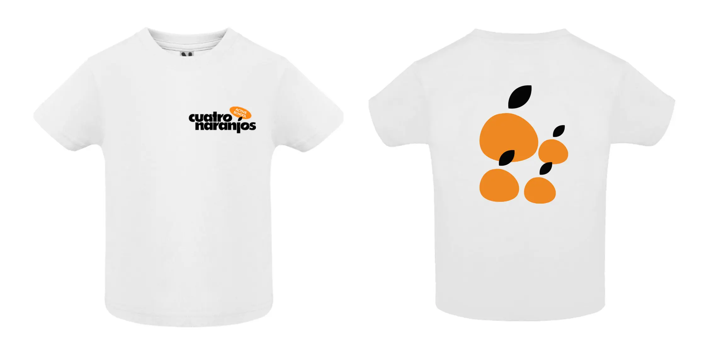 Camiseta niñ@ naranja